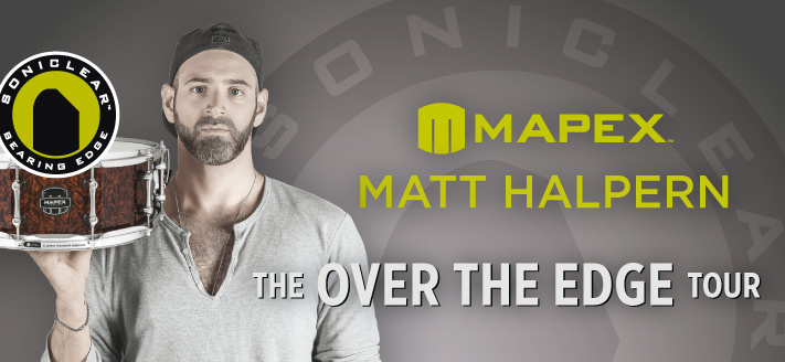 Schlagzeuger Matt Halpern kommt auf "Over the Edge"-Clinic-Tour